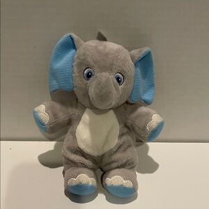 Garanimals Gray and Blue Elephant Plush 8 Inch